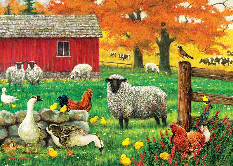 Sheep Farm 35 Piece Tray Puzzle Cobble Hill image 0